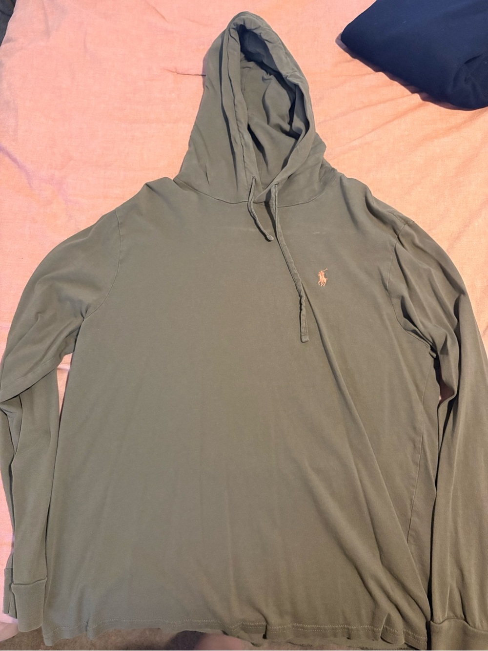 Ralph Lauren Olive Hooded Long-Sleeve Pullover